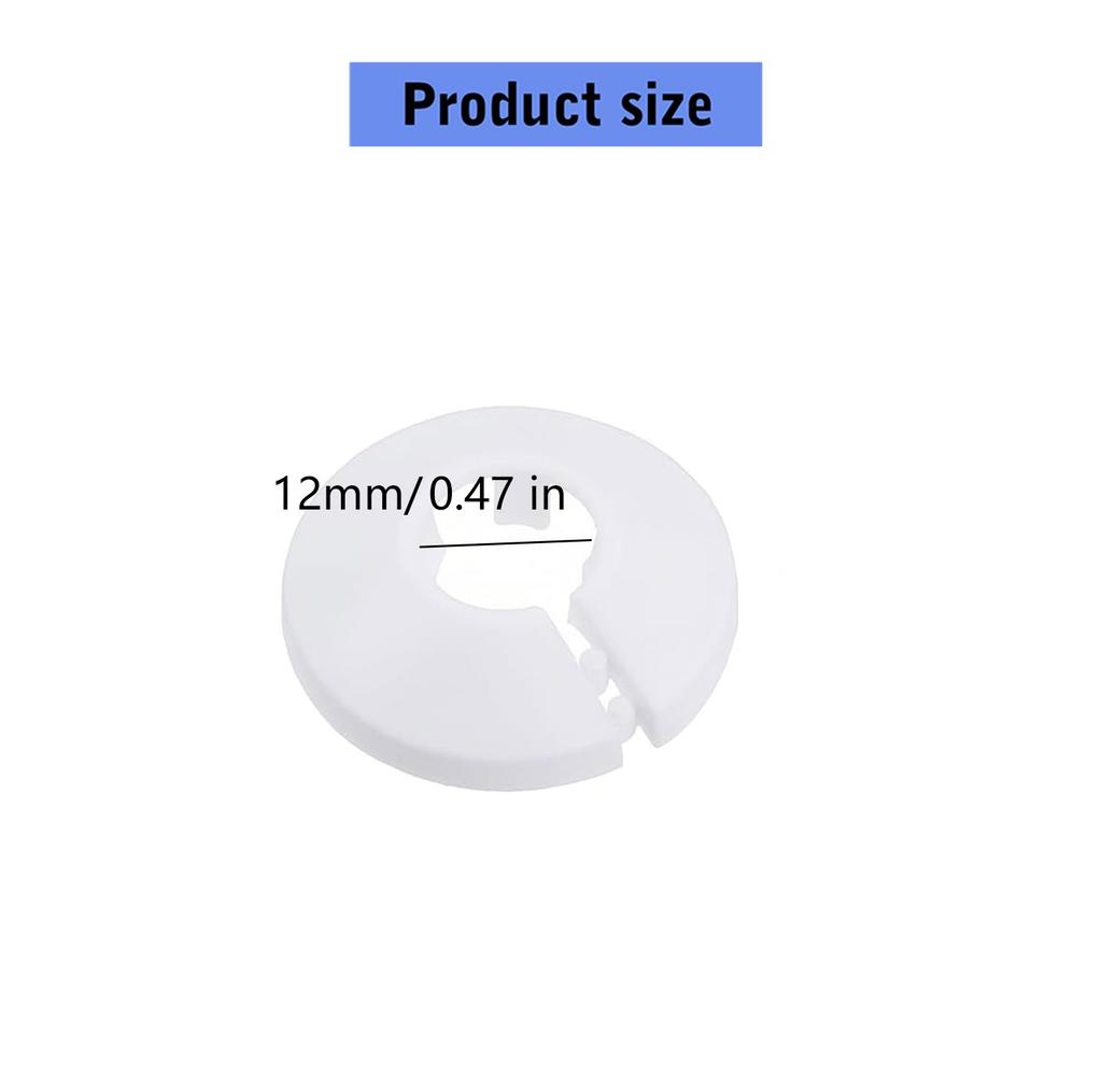 12mm Plastic Drain Pipe Rings Invisible Joints Decorative Accessory Modulars Drainage System Cover for Home Improvement