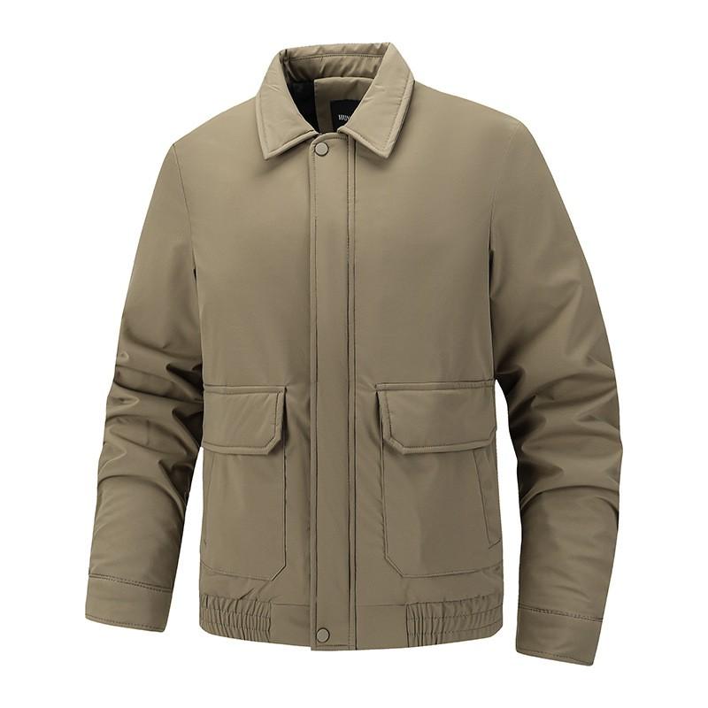 Mens Fall Winter Wrinkle-Free Fashion Workwear Detroit Jacket Collar Casual High Quality