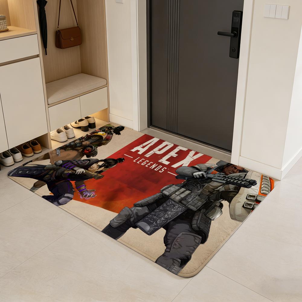 Competitive A-Apex Legends Floor Mat Flannel Door Mat Non-Slip Absorbent Washable Indoor Home Rug