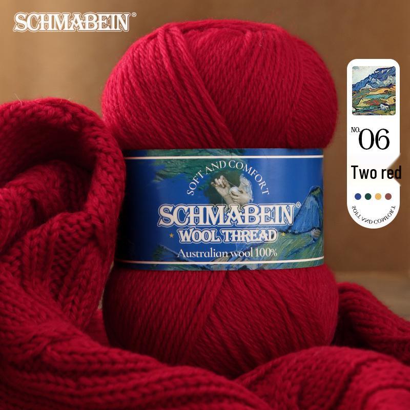 Medium-Thick Hand-Knitted Wool Yarn: Perfect for Sweaters, Cardigans, Scarves, and Felted Bags