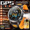 2026 New Adult Outdoor GPS Sport Smart Watch Altimeter Barometer 10ATM Waterproof 580mAh Battery Bluetooth Call Men AMOLED Smartwatch