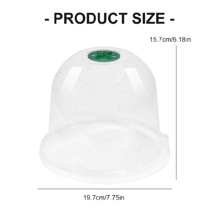 5PCS PVC Plant Protectors Dome Covers with Highly Visibility And Cold Weather Resistances for Garden Greenhouses Use