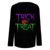 Women's Halloween Printed Round-neck Loose Long-sleeved Top