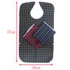 Waterproof Adult Bibs Elder Apron Bibs Adjustable Wearable Dinner Feeding Bib