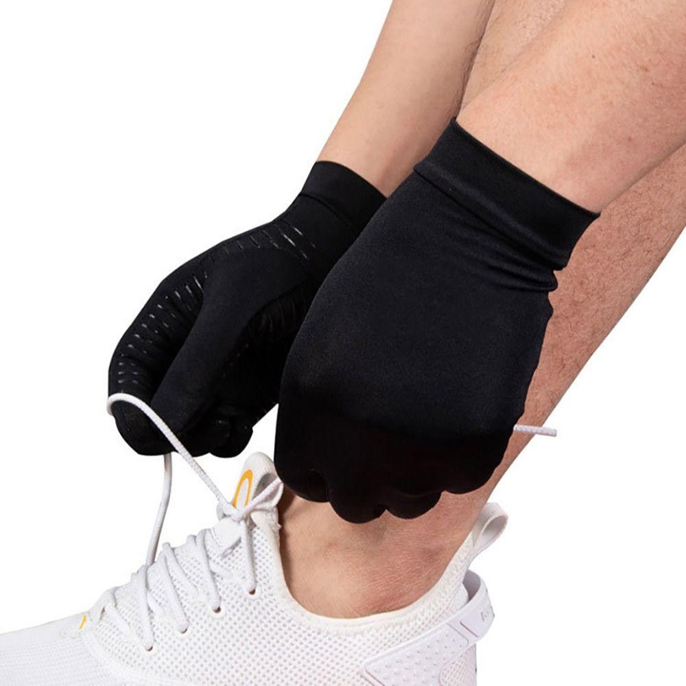 Guanti Neri Sportivi da Esterno Autunno Inverno Guanti Touch Screen Regalo Guanti in Fibra di Rame Donna Uomo
