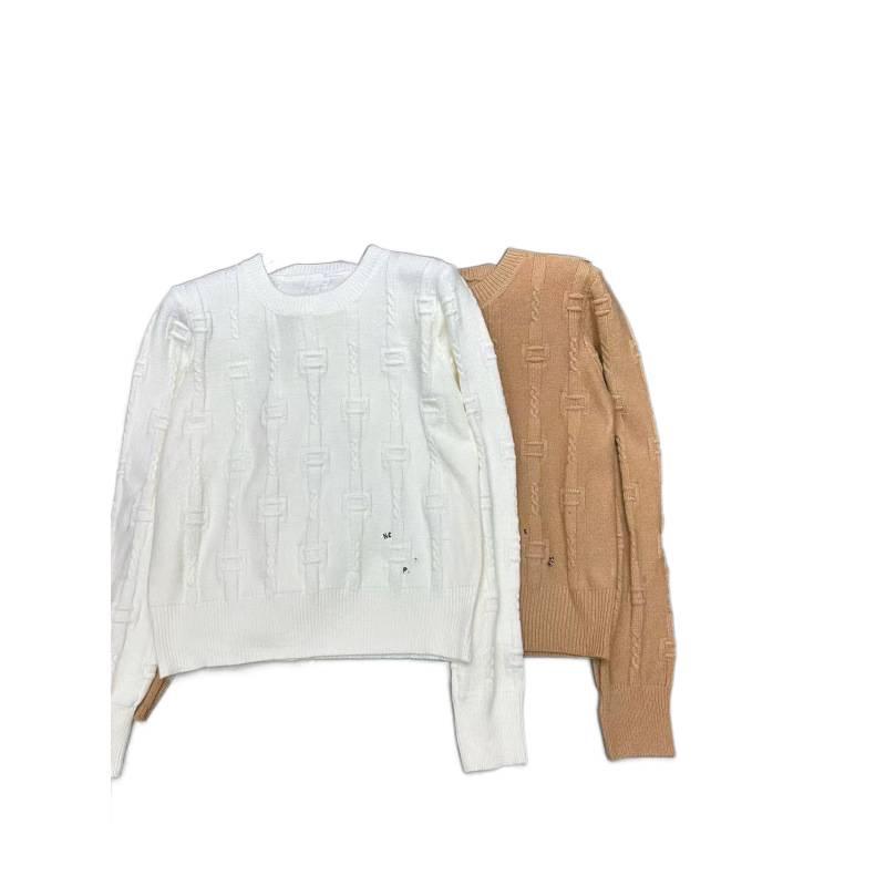 2025 New Arrival European Style 3D Jacquard Knit Pullover: Age-Reducing, Casual, Versatile Winter Top