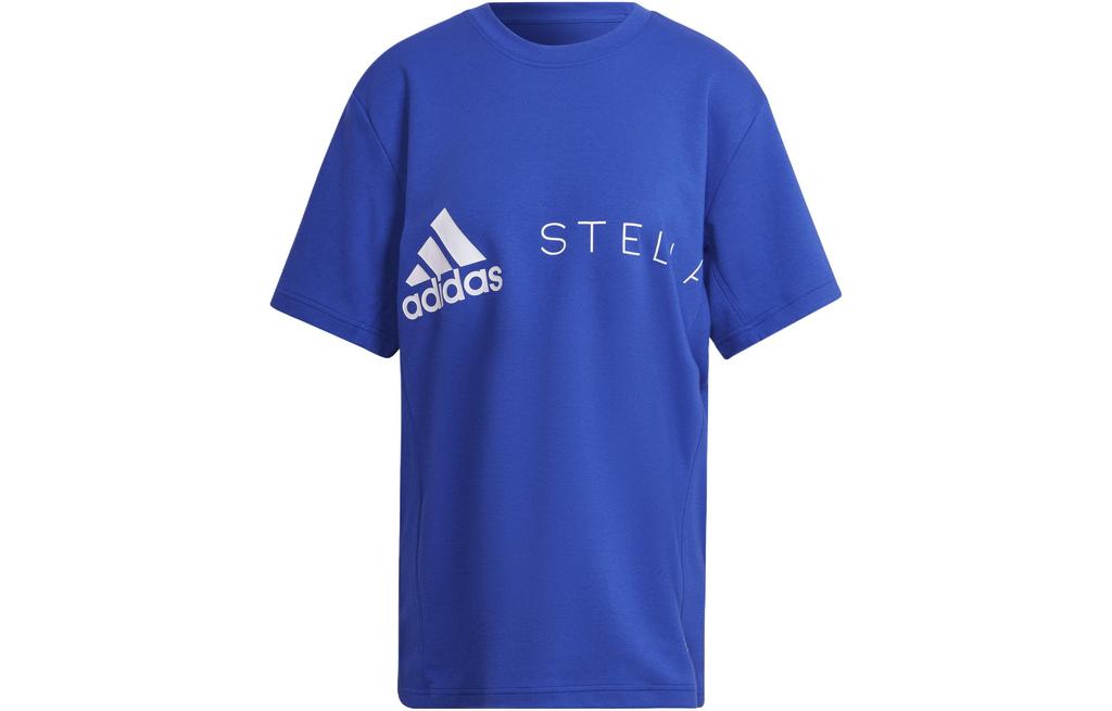 adidas X Stella McCartney Drop Shoulder Sleeve T Shirt Women's Cobalt Blue HB7403