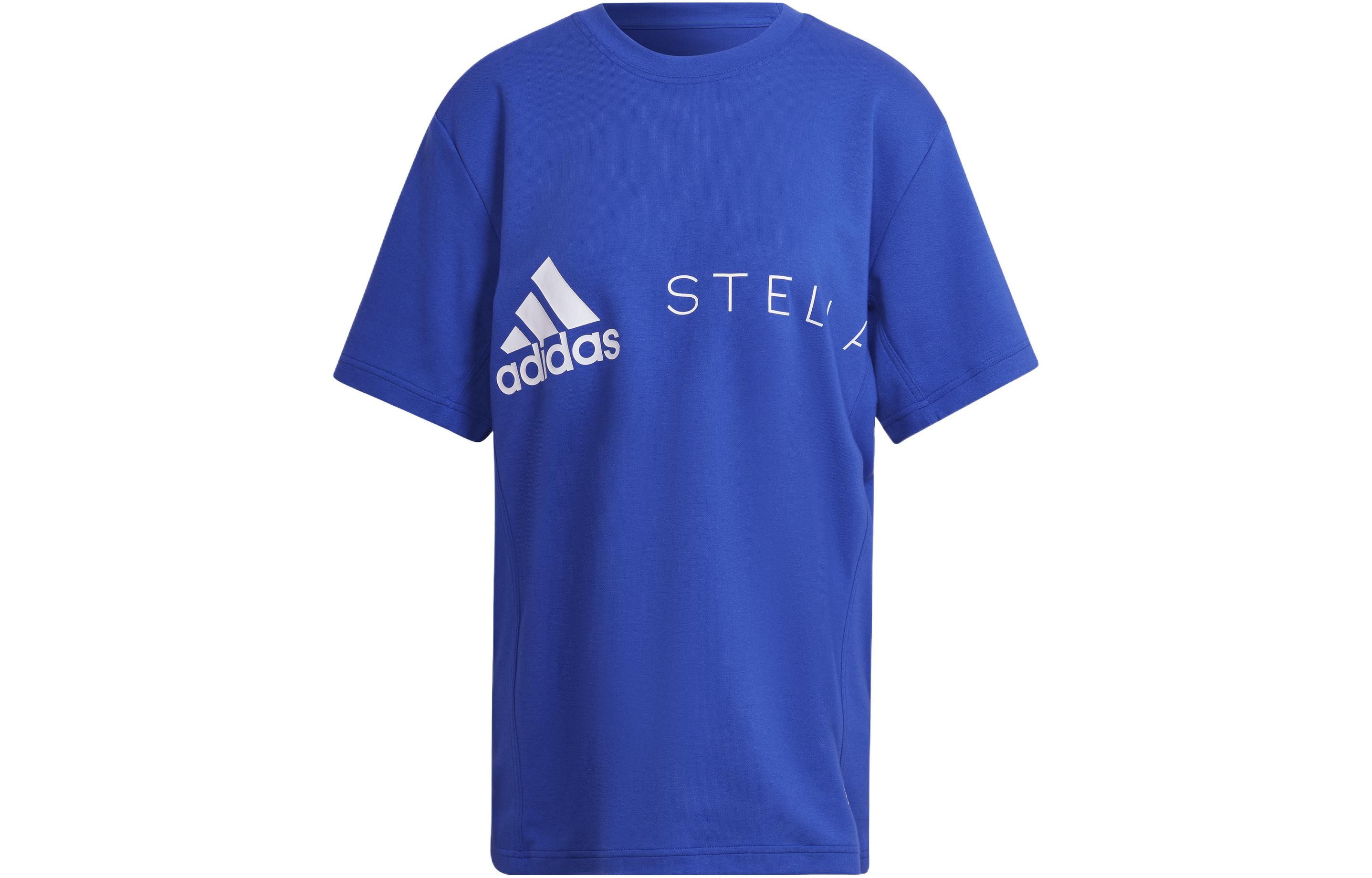 Adidas x Stella McCartney Drop Shoulder Sleeve T Shirt Women s Cobalt Blue HB7403 XXS