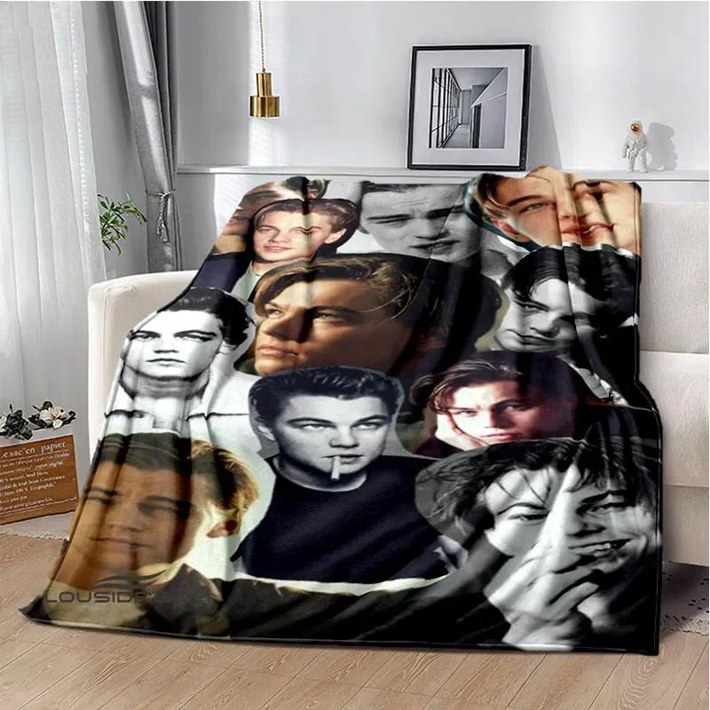 Coperta stampata Titanic Leonardo DiCaprio Coperta calda morbida e confortevole per casa viaggio letto coperta da picnic regalo di compleanno
