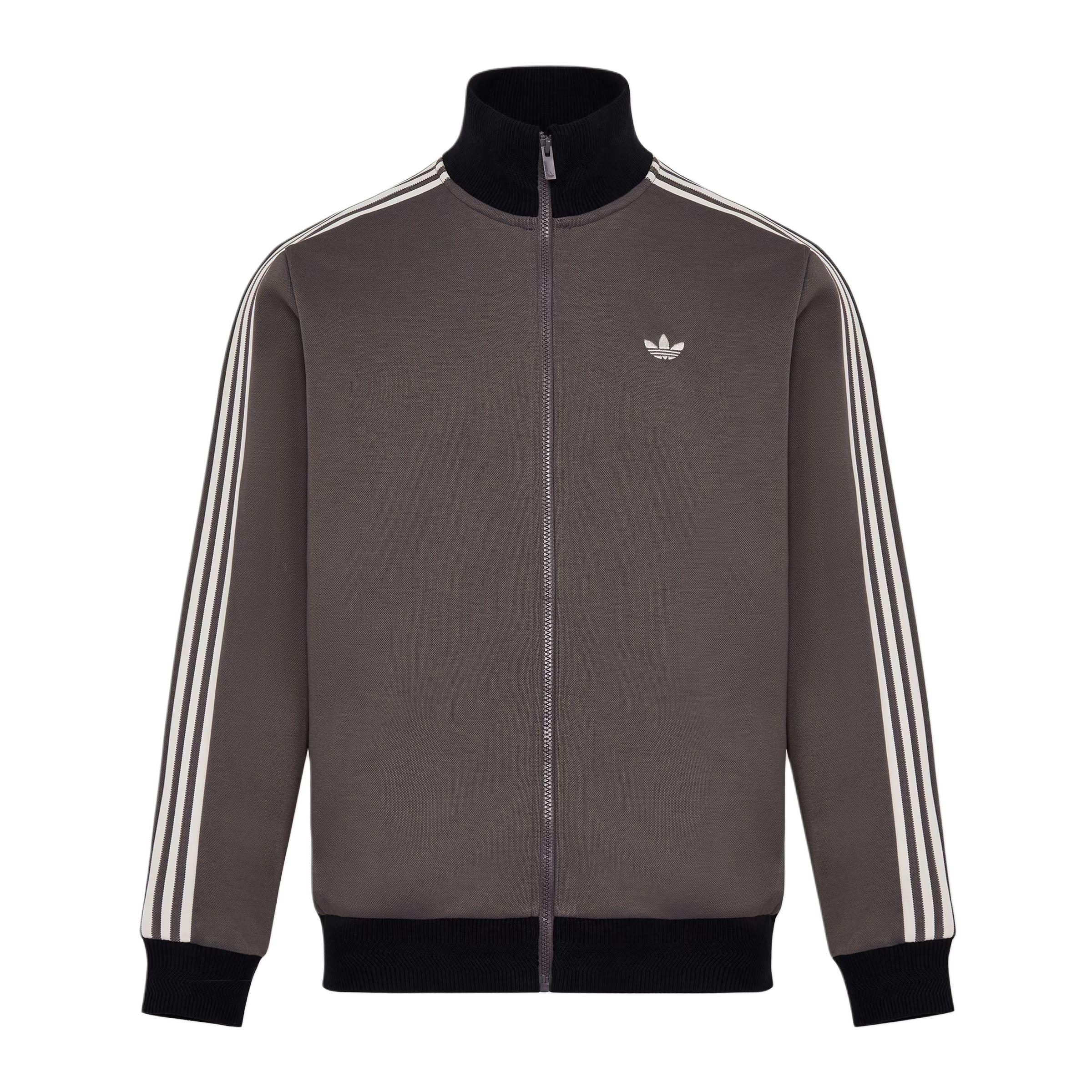 Adidas Originals Classic Track Top Three Stripes Classic Sports Stand Collar Zip Long Sleeve Jacket Unisex Jacket KY8454 M