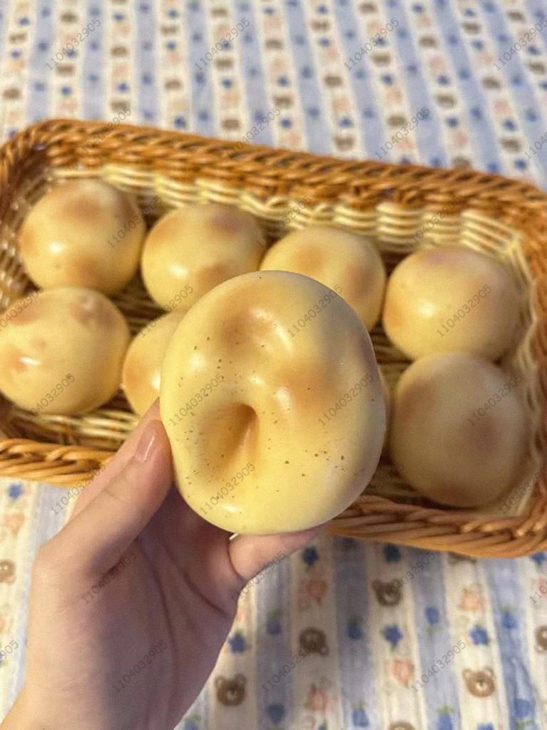 Cute Puppy Bun Stress Ball Animal & Food-Shaped Squeeze Ball Crunchy Block-Filled Squishy Asmr Anti Stress Fidget Toy For Adult