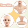 Female Mannequin Head Bust with Shoulder for Home Shop Stylists