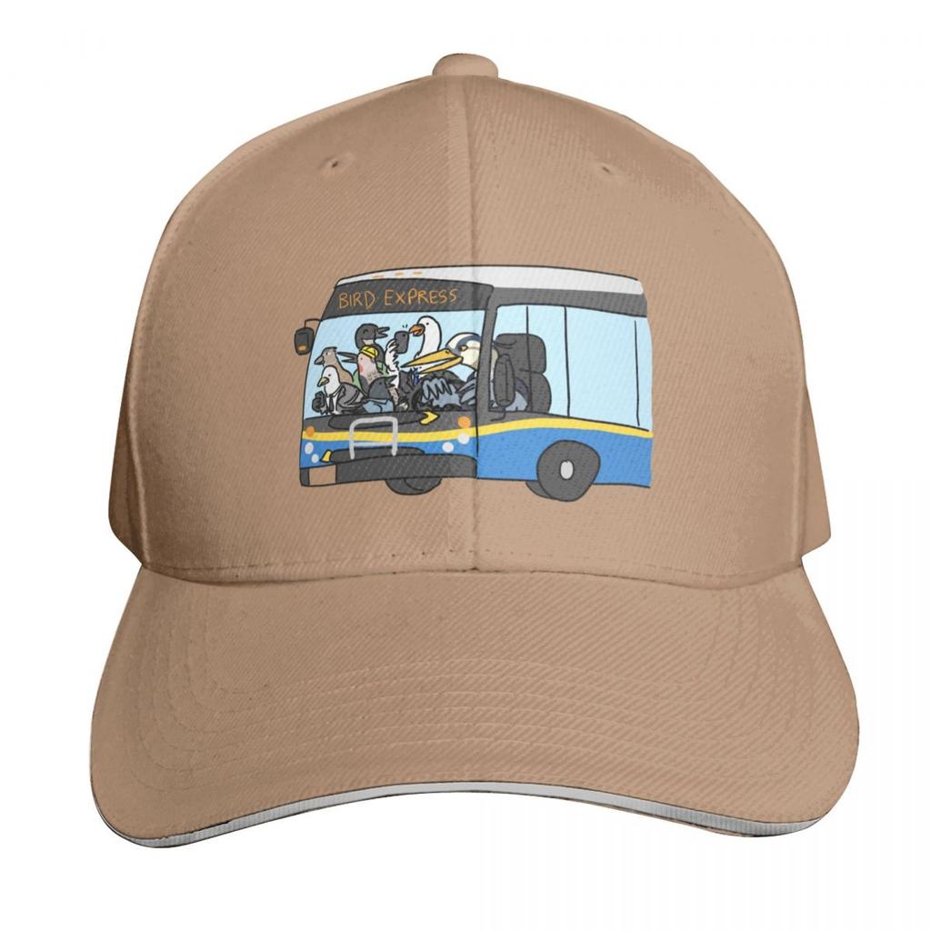 Commuter Birds Bird Express Bus Baseball Cap Sun Protection UPF Breathable Mesh Back Adjustable Buckle Closure