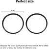 RT-TCZ Door Speaker Ring Trim Cover Frame Sticker Interior Decoration Accessories for Ford Mustang 2015-2022 (Carbon Fiber)