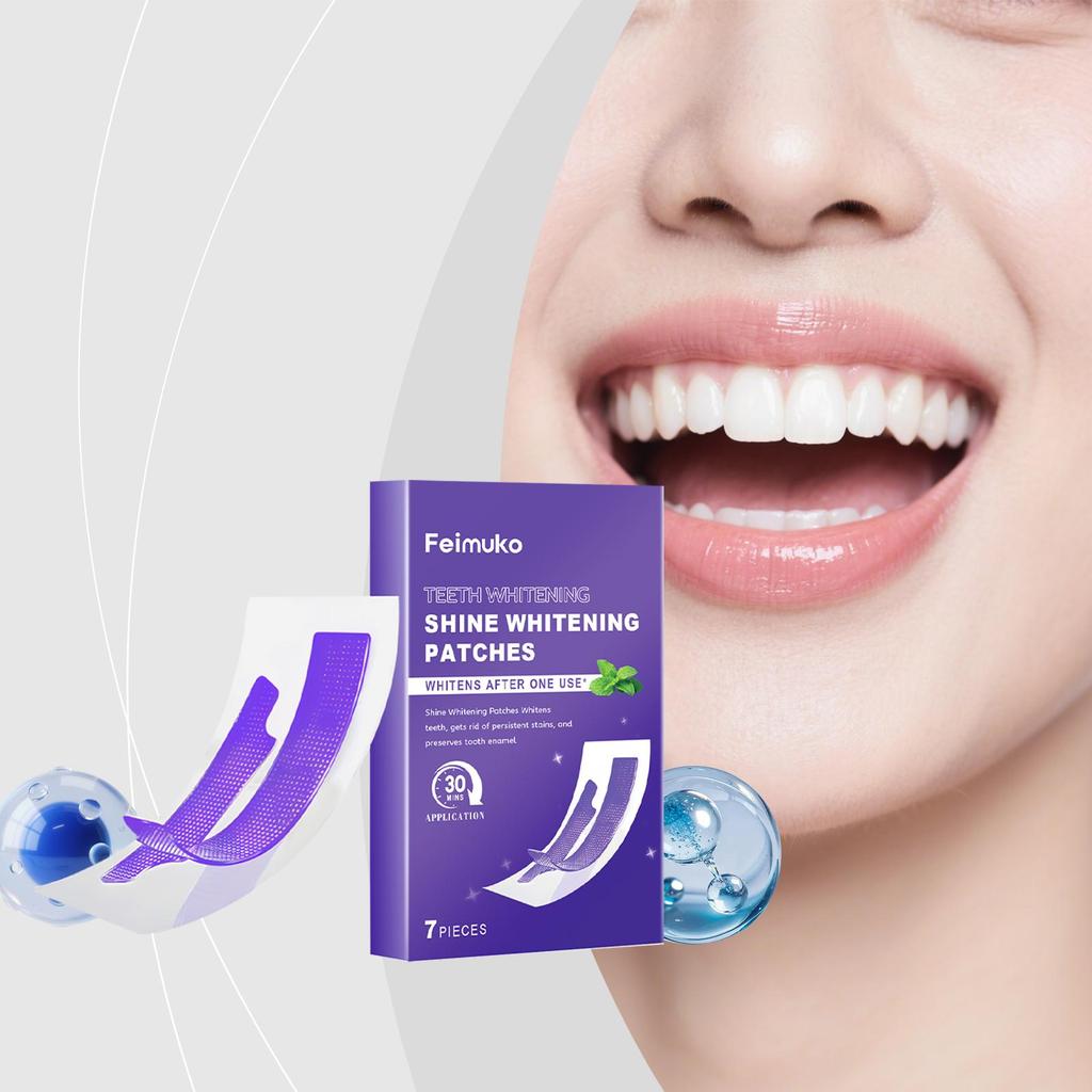 Premium Teeth Care Strips, No-Sensitive Whitening - Long-Lasting Brightness & Easy Application
