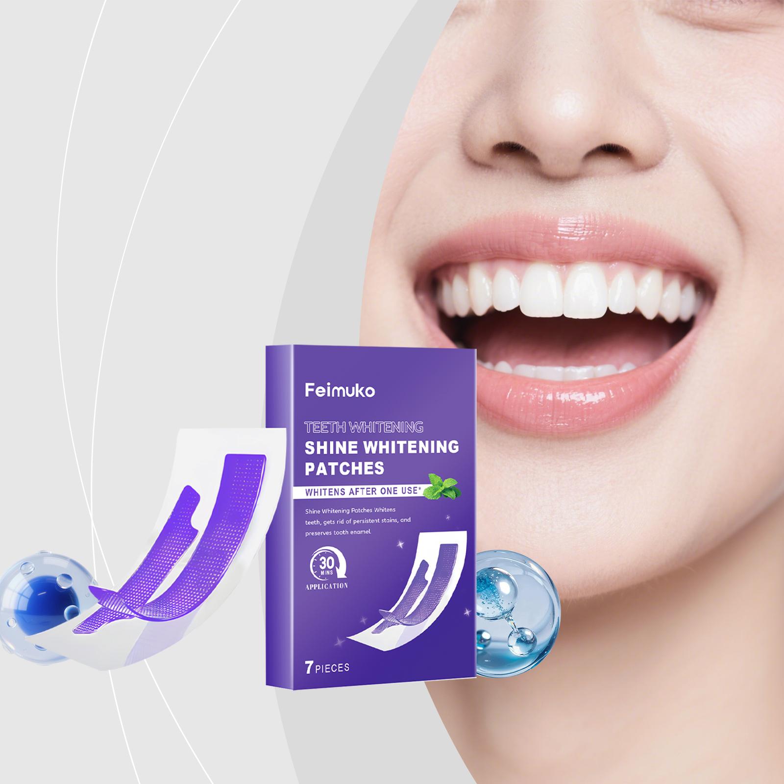 

Преміальні смужки для догляду за зубами, Відбілювання без чутливості - Довготривала яскравість та легке нанесення