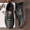 Męskie buty skórzane Ręcznie robione sneakersy Buty codzienne outdoorowe
