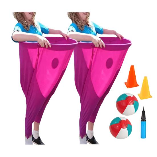 Hra na dvorek Granny Pants Set Obří venkovní hry s míči a kužely Zábavné trávníkové hry pro rodinná setkání, večírky, pikniky