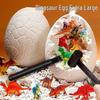 Luminous Dinosaur Egg Dig Kit with Gemstones and Fossils - DIY Archaeological Toy for Kids.