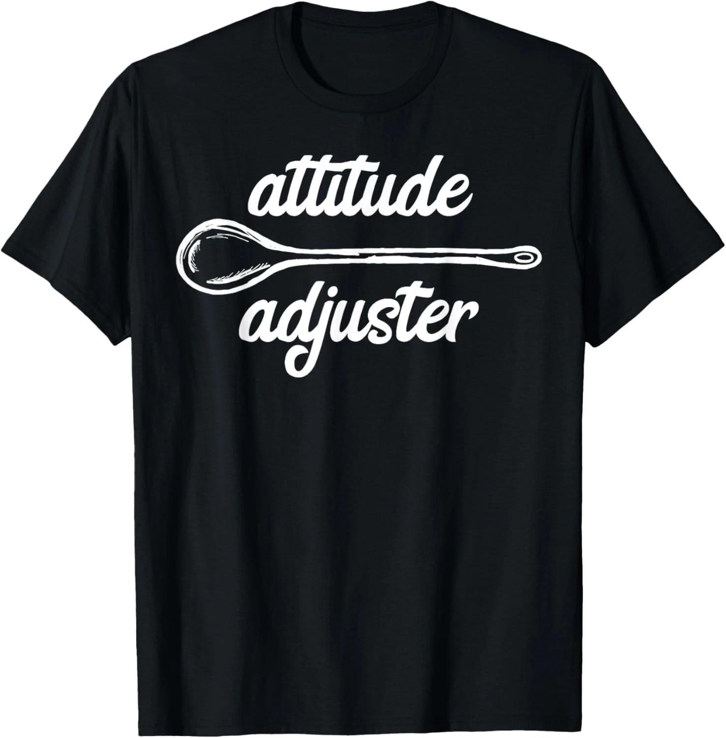 Funny Wooden Spoon Attitude Adjuster Survivor Humor Gift T-Shirt S разноцветный