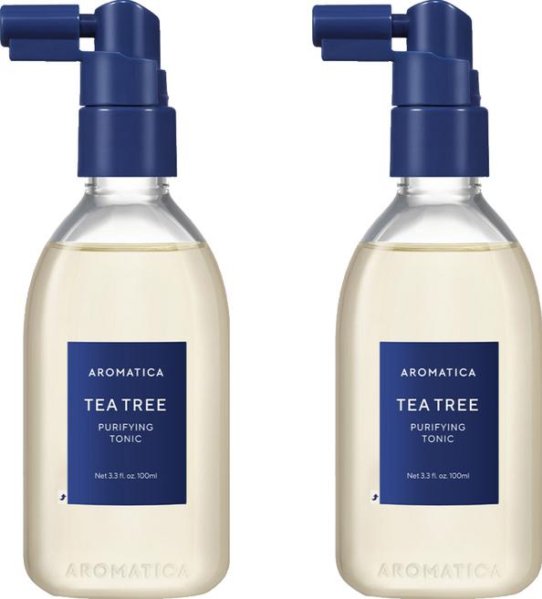 AROMATICA Tea Tree Purifying Tonic Cooling Scalp Treatment for Sebum Control & Hair Loss Care 100ml