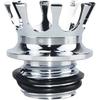 Motorcycle Fuel Gas Tank Cap Motorcycle Oil Fuel Tank Cap Crown Style Gas Cap for Ha&rley Davidson Touring Sportster Road King Softail Dyna Low Rider