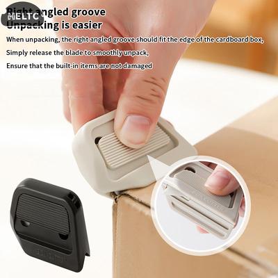 2 PCS Cutter de Boîte Rétractable Automatique Lame Céramique Magnétique Sécurité Portable Outil d'Ouverture Pour Maisons Bureaux Entrepôts Logistique