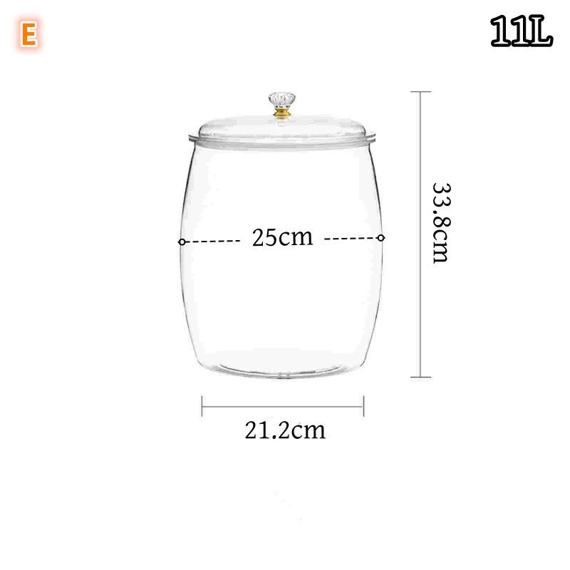 Spacious Transparent Storage Jar for Kitchen Pantry Organize Grocery Essentials in Style