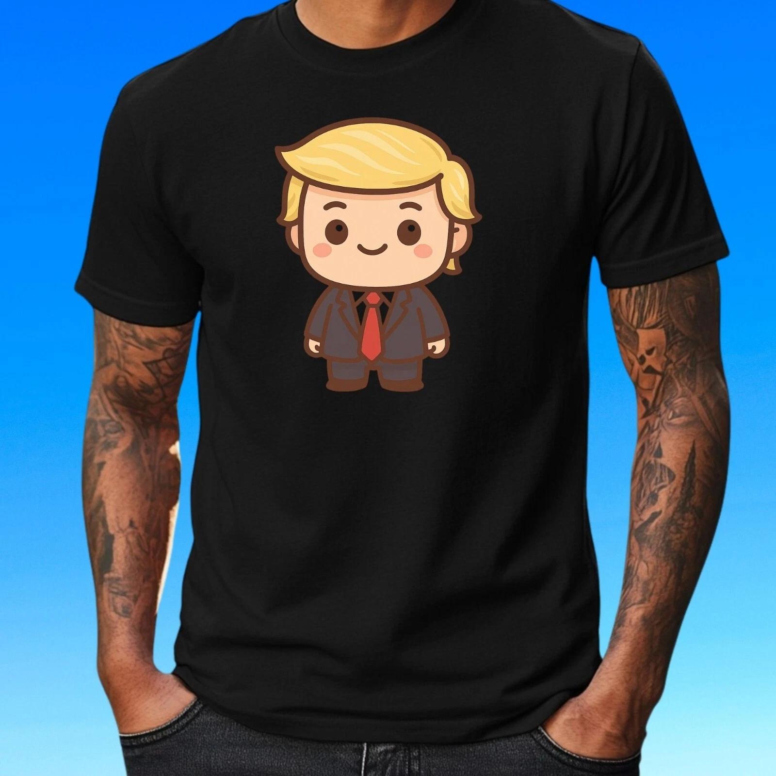 T-Shirt Herren Kawaii Trump Motiv Baumwolle Größe S bis 5XL XL