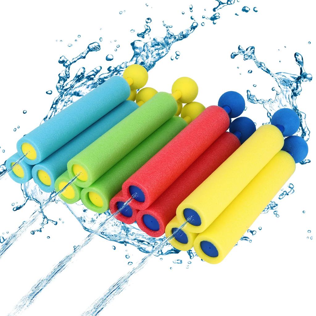 4pcs Water Blaster Water Guns ideal for Children Shooter Travel Size 4 Colors 30ft Range Kids Foam Water Gun Summer Swimming Pool Playthings