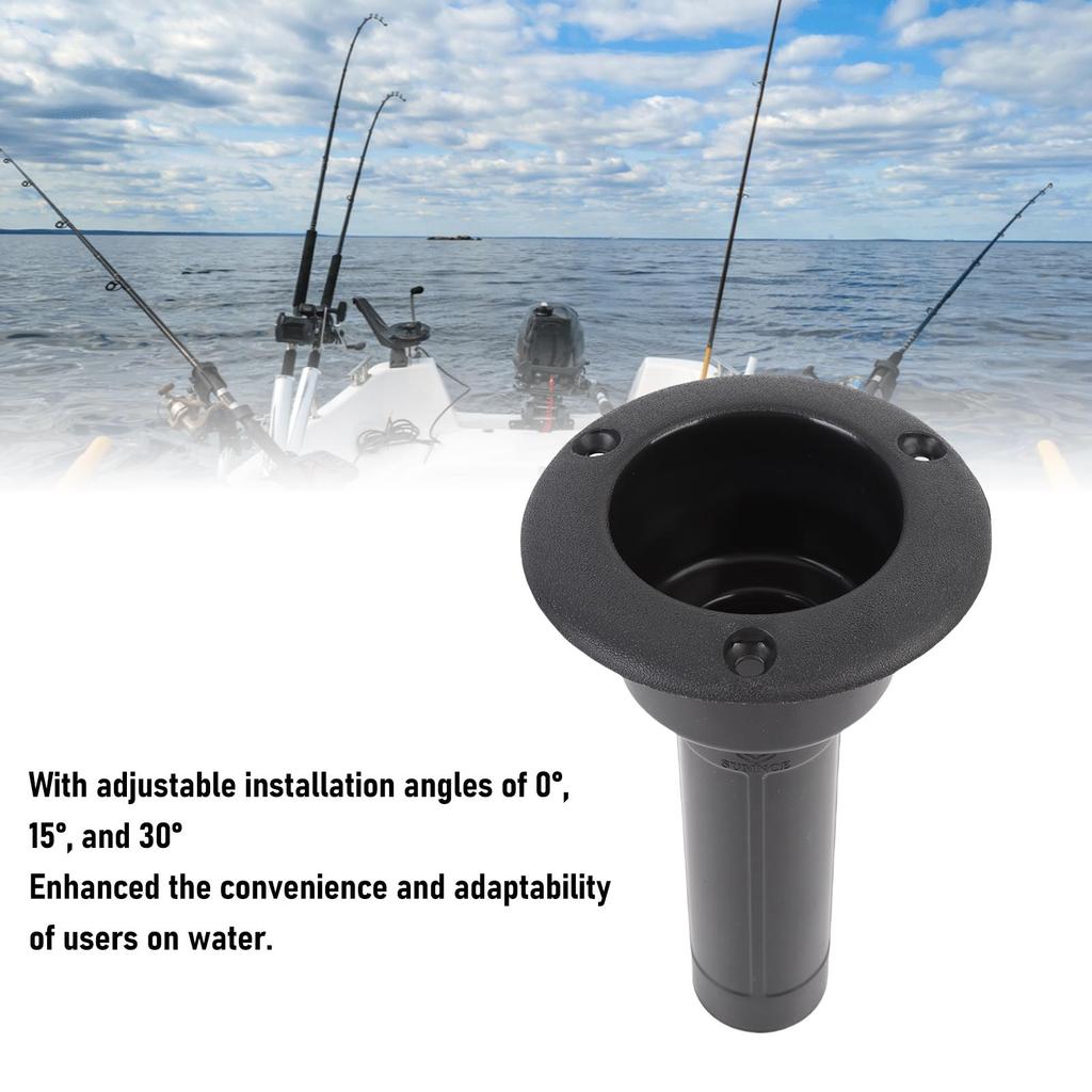 Boat Fishing Rod Cup Holder 224mm Anti Aging Easy To Use Fishing Rod and Cup Holder Adjustable Angles  for Yacht Ship