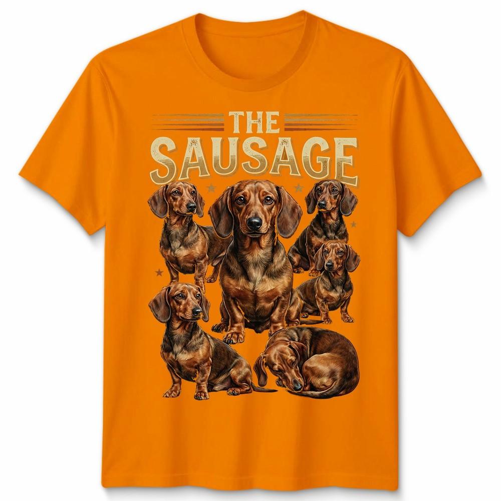 Dachshund Dog Unisexs Unisexs T Shirt Vintage 90s Retro Sausage Dog Pet Unisex Tee