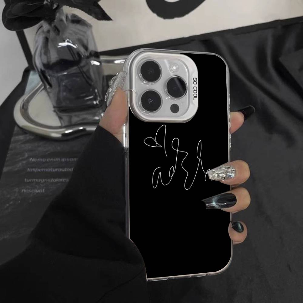 Singer A-Adele Phone Case For iPhone 16,15,14,13,12,11,Pro,XS,Max,Plus,Mini,SE White Candy Matte Shockproof Cover