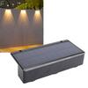 Fence Light 3 LED Lenses Energy Saving Smart Light Control Water Proof Solar Wall Light for Yard Garden Outdoor