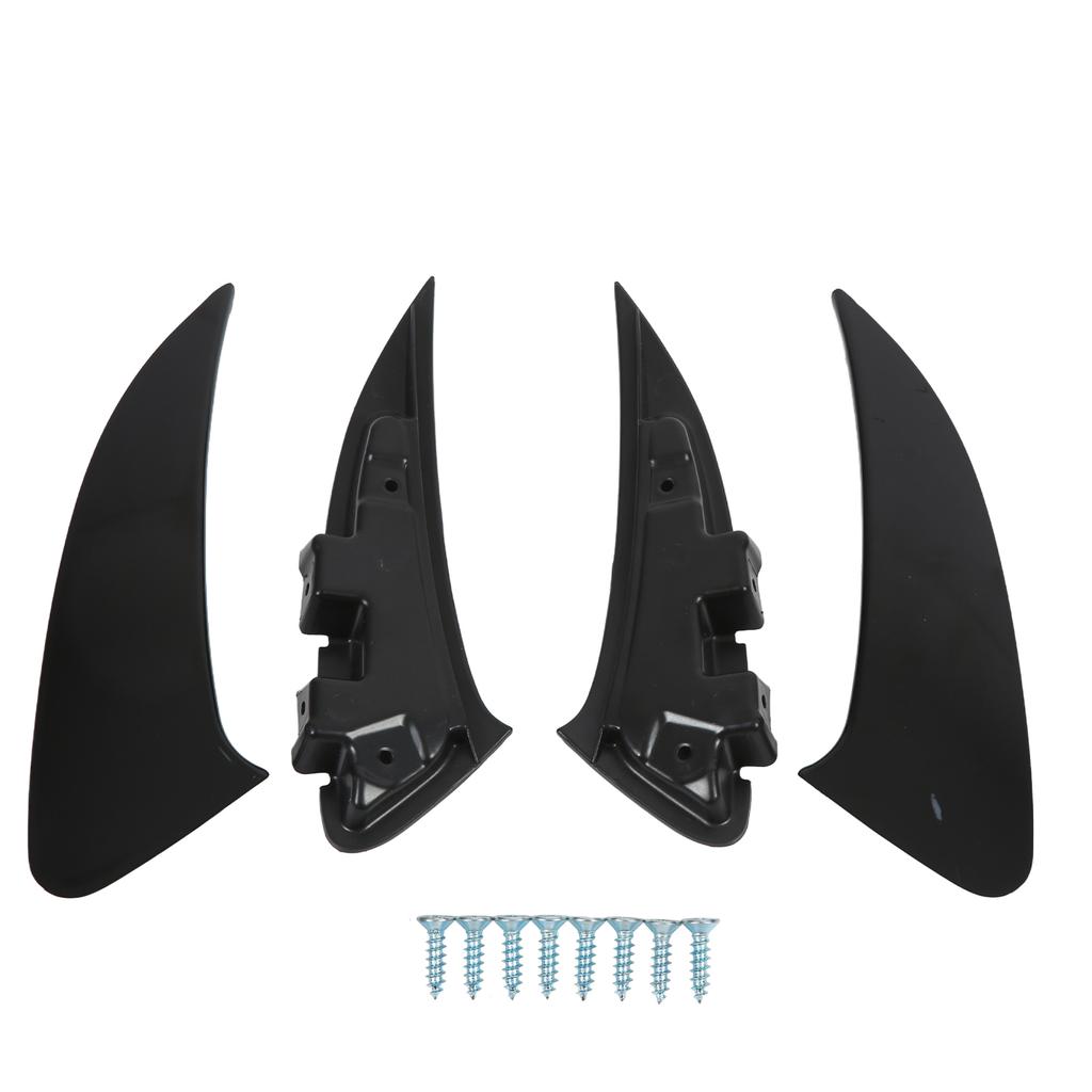 4pcs Rear Bumper Air Vent Spoiler Left Right Glossy Black Replacement for Mercedes Benz C118 X118