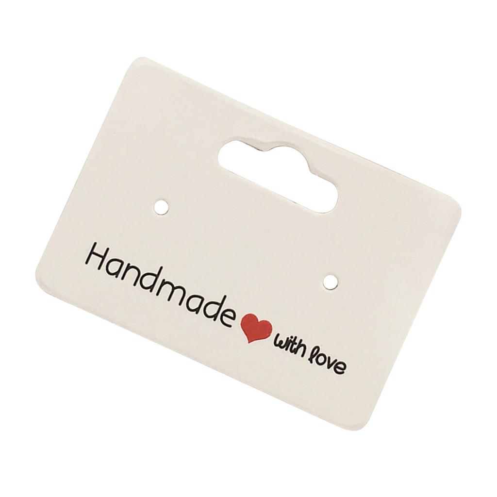 Bulk 100 Pieces Earring Card Holders for Showcasing Jewelry Display Sturdy Kraft Paper Materials Home Organization