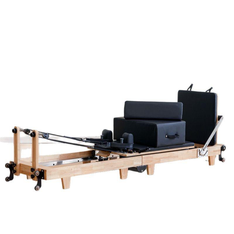 Pilates Foldable Oak Reformer & Ladder Barrel Gym Equipment for Home Yoga Studio