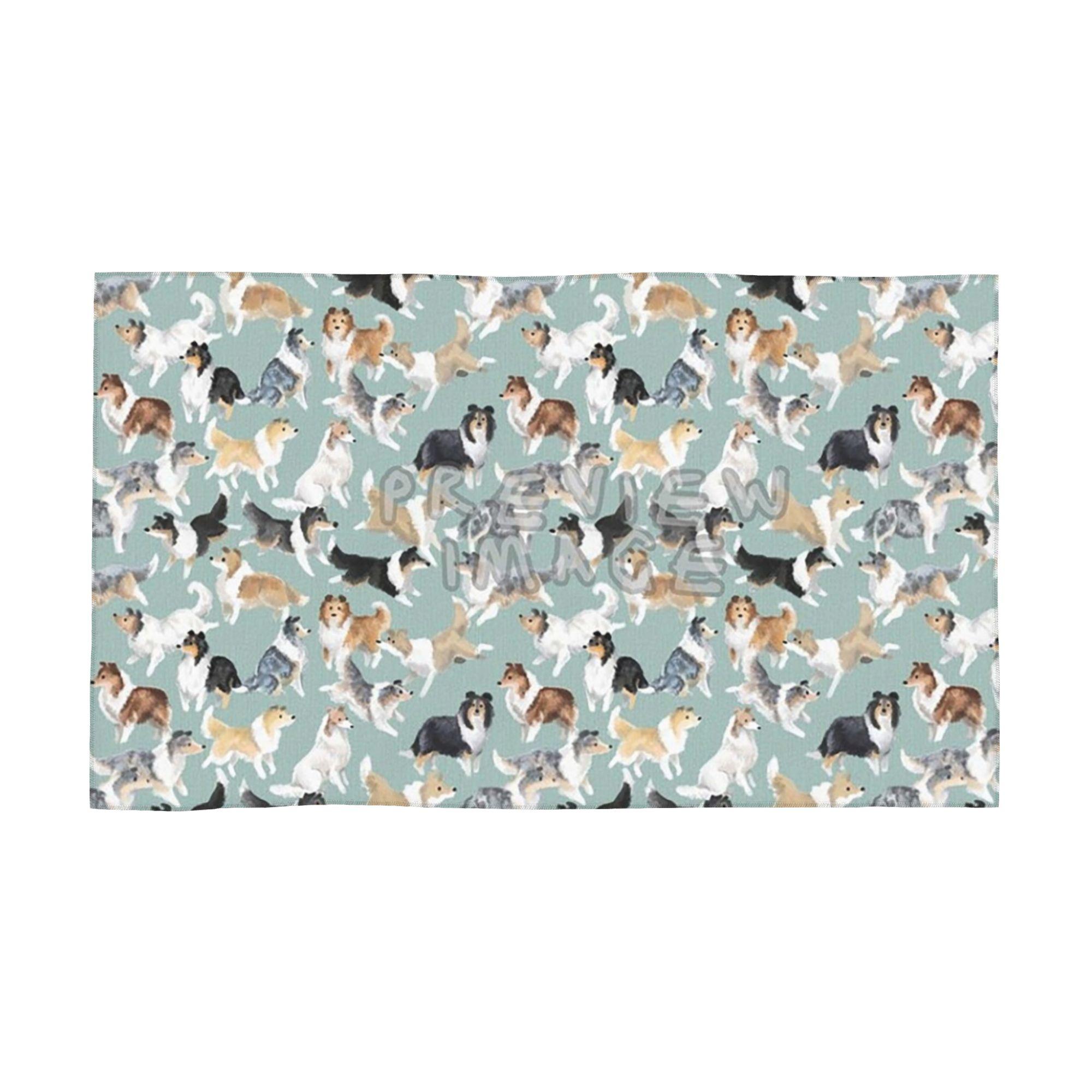 

The Rough Collie Soft Face Towel Quick Dry Pool Bath Cotton Towels Absorbent W40*H60(CM)