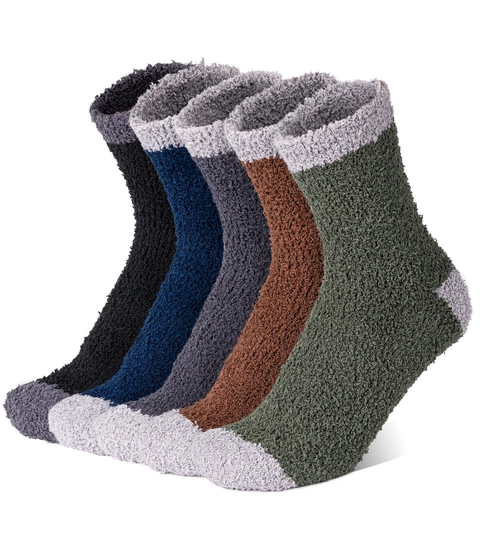 

HASOME Теплые Толстые Махровые Комнатные Пушистые и Идеальные для Домашней Одежды и Воздушные Стильные Зимние Носки Разноцветные Мужские Носки, Теплые, Кондиционирующие, (Размеры