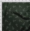 oneOone Cotton Flex Dark Green Fabric Leaves Diy Clothing Quilting Fabric Print Fabric By Yard 40 Inch