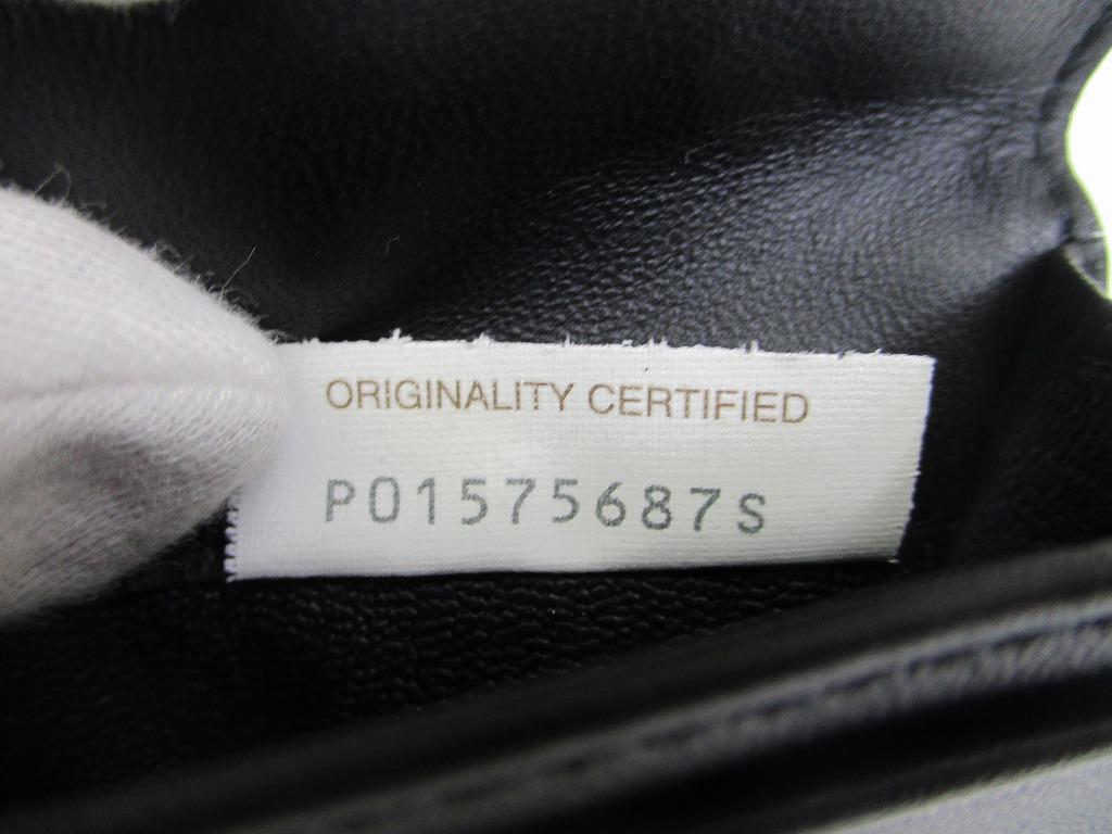 Authentic BOTTEGA VENETA Intrecciato Black Leather Business Card Holder #b110  Open Box