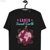 Earth Day T Shirt Sweet Organic Cotton Environunisextal Lovers Vegan Clothing Save Planet Vintage Top For Everyday Wear