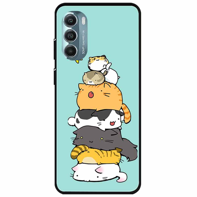 For Moto Edge 2022 Case Silicone Luxury Cartoon TPU Bumper For Motorola Edge (2022) Soft Phone Cover Shell on for MotoEdge Dog