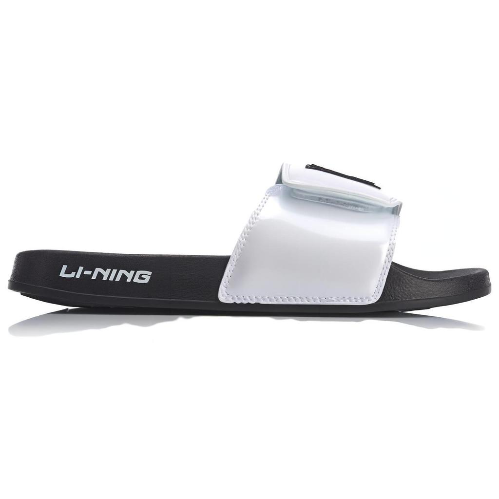 Disney x Li Ning Quiet Abrasion Resistant Slide Slippers Unisex Black White AGAQ003-1