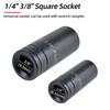 Double Head Square Tap Die Socket Adapter Set Taps Reamer Extractor 1/4" 3/8" Socket Driver Thread Repair Electric Drill Tools
