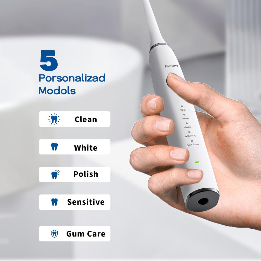 Purerix Wireless Charging Latest Portable Smart Waterproof IPX7 Electric Toothbrush
