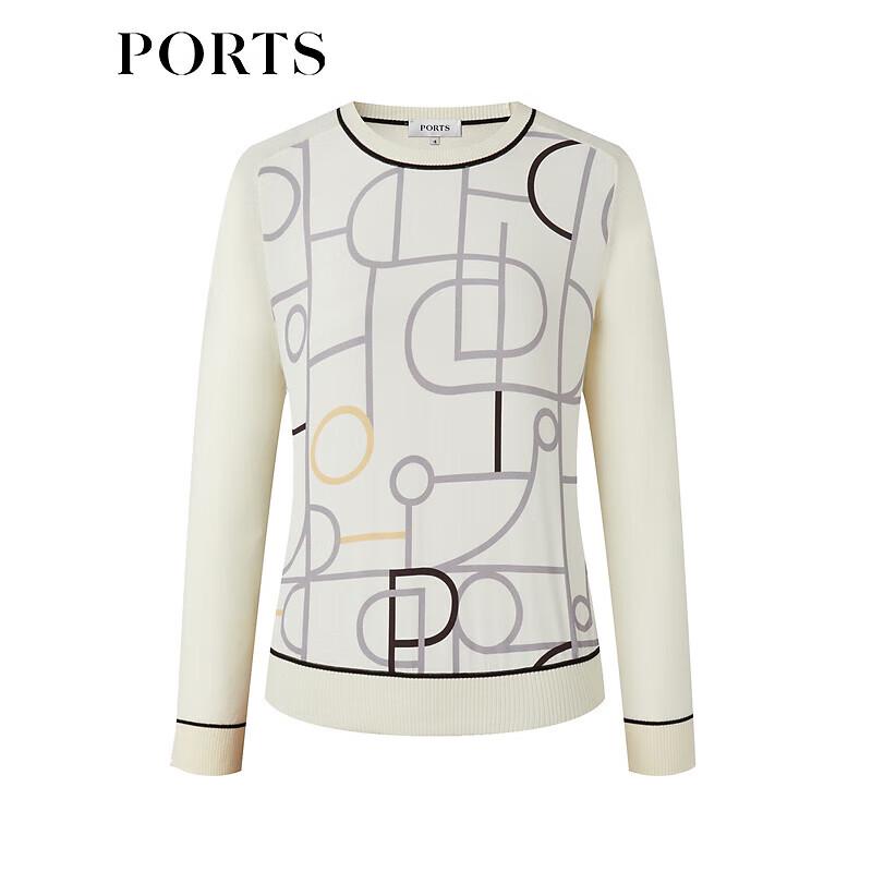 Ports Women's Logo Jacquard Knit Sweater