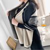 Imitation Cashmere Scarf Spring Autumn Women's Block Color Warm Thick Shawl