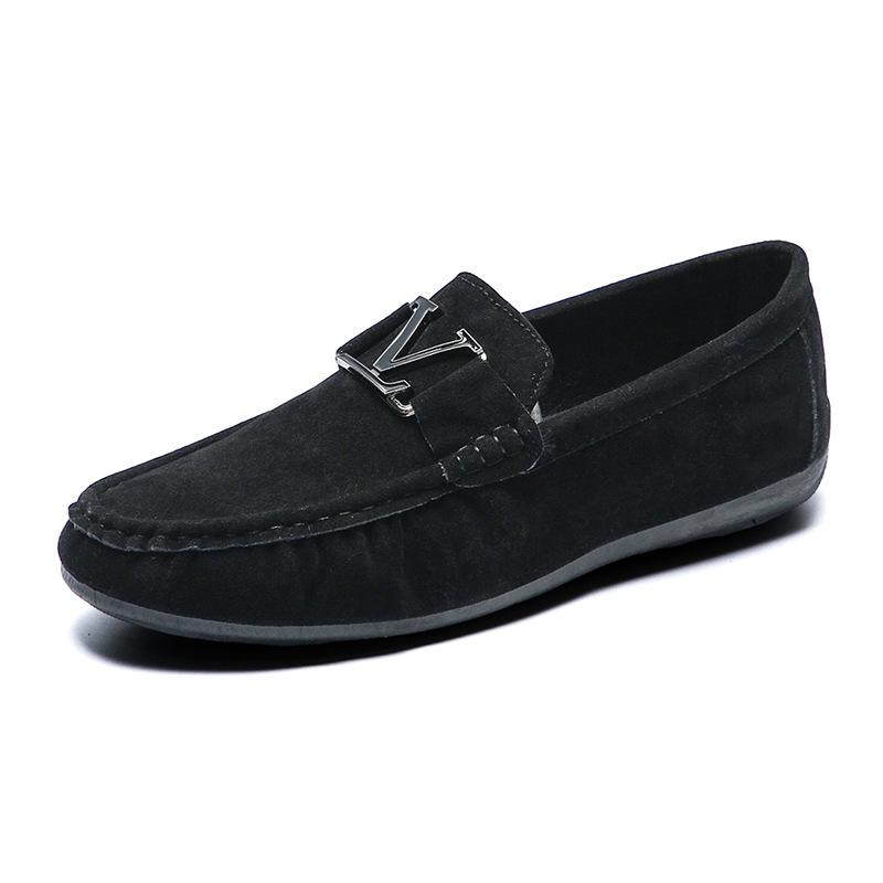 Doudou Schuhe Herren 2025 Herbst neue Ein-Pedal-Slipper Lässige Mode Loafer Douyin Explosion