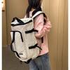 Trendy and cool large-capacity backpack, outdoor sports and fitness bag, simple and casual universal shoulder travel bag